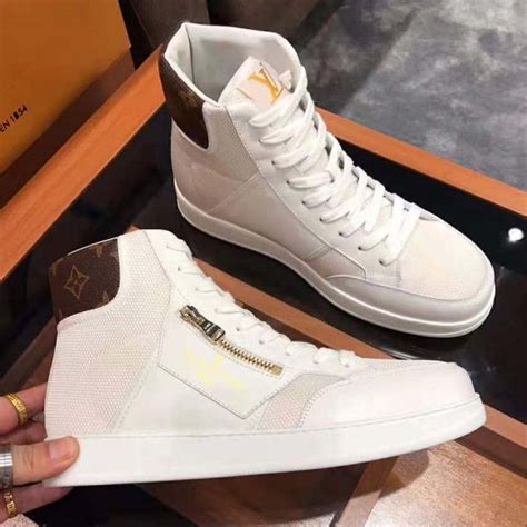 louis vuitton white sneakers women's|lv high top sneakers women's.